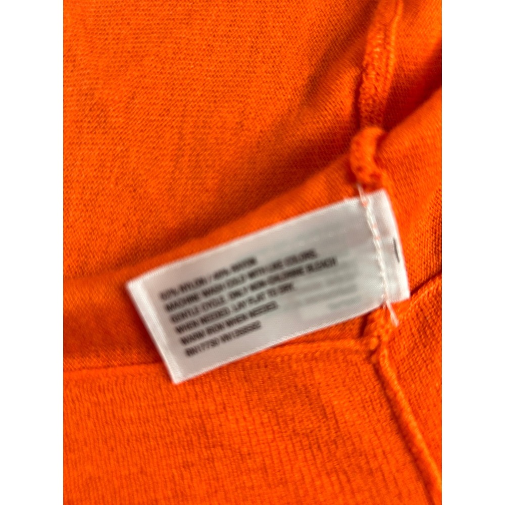Mossimo Womens Orange Open Front Cardigan Sweater Short Sleeve Size L NEW - Picture 6 of 10